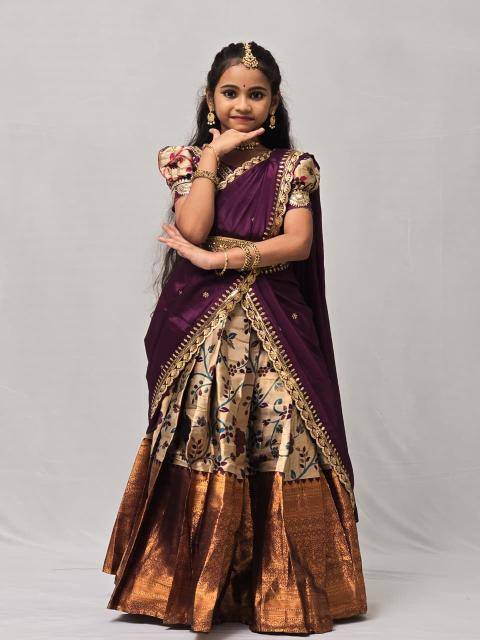 NEW LAUNCING KIDS LEHENGA CHOLI lichi silk Children wear wholesale market in Kolkata